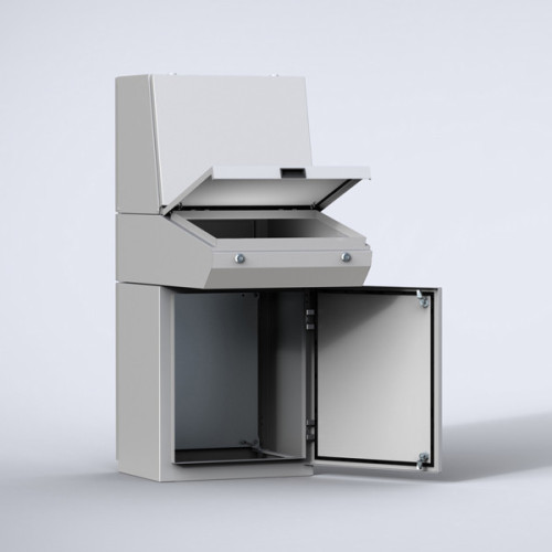 nVent Hoffman, MPC083R5, Base unit 700h x 800w x 500d (50kg) RAL7035