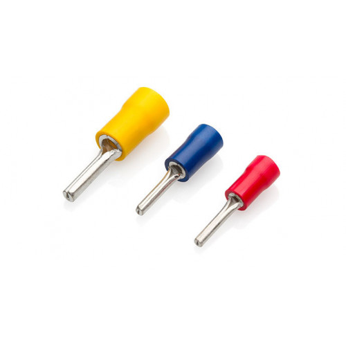 TLA, PVC Insulated Crimp, Blue Pin, Cable Entry 1.5 - 2.5mmÂ², Pin Length 10mm, Pack Of 100,