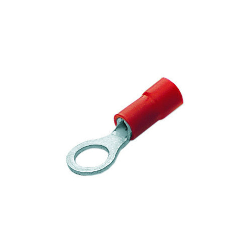 Cembre, RF-M12, PVC Insulated Crimp, Ring, Cable Entry 0.25 - 1.5mm², (RED) Stud Ø 13mm, Pack of 100,