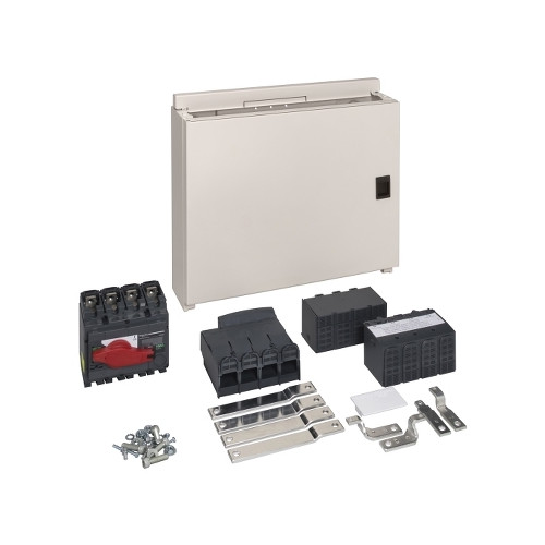 Schneider Electric, SEA9PNI1604, Acti9, Isobar P, Board Style B, Switch Disconnector Kit, 160 Amp, 4P,