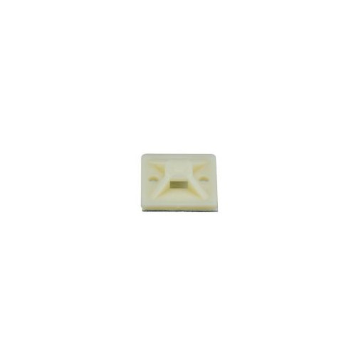 Panduit, SMP12A-C, StrongHold™ Cable Tie Mount, Natural, Adhesive Backed, Nylon 6.6, 20 x 20mm, Pack 100