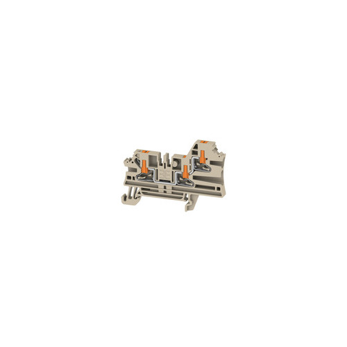 Weidmuller, 2847330000, AL3C2.5, A Series, Side Entry, Dark Beige, 2.5mm², 3 Conductor, Through Terminal, Push-in, 24 Amps, 800V