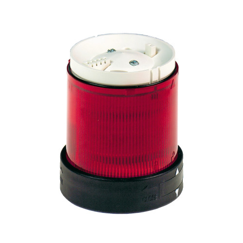Schneider Electric, XVBC5M4, Illuminated LED Unit For 70mm Ã˜ Modular Tower Lights, Red, Flashing, 230V AC