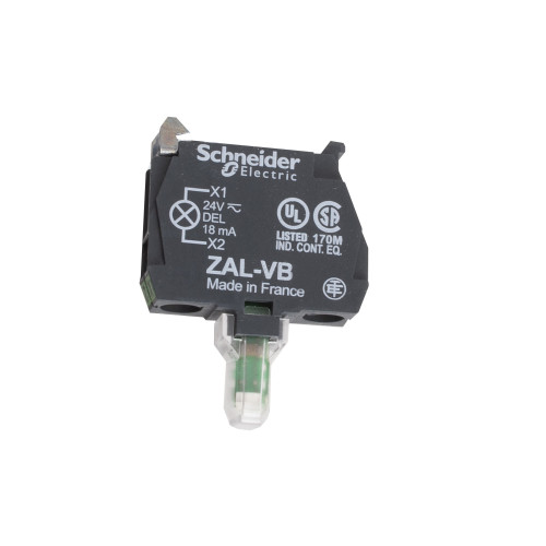 Schneider Electric, ZALVB1, Rear Box Mounting LED, White, 24V AC/DC