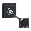 Schneider Electric, LV429338, Compact NSX, Extended Rotary Handle, Shaft Length 185-600mm, Black, Padlockable, To Suit, NSX16...250 MCCB`s, IP55