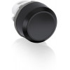ABB, MP1-10B, 1SFA611100R1006, Black, Flush Pushbutton, Momentary Action, Black Plastic Bezel.