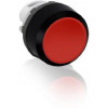 ABB, MP1-10R, 1SFA611100H1001, Red, Flush Pushbutton, Momentary Action, Black Plastic Bezel.