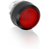 ABB, MP2-11R, 1SFA611101R1101, Red, Illuminated, Flush Pushbutton, Maintained Action, Black Plastic Bezel.