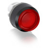 ABB, MP3-11R, 1SFA611102R1101, Red, Illuminated, Extended Pushbutton, Momentary Action, Black Plastic Bezel.