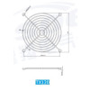 Tesoer, TX120, Metal Wire Finger Guard, For 120 x 120mm Compact Fans
