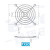 Tesoer, TX80, Metal Wire Finger Guard, For 80 x 80mm Compact Fans