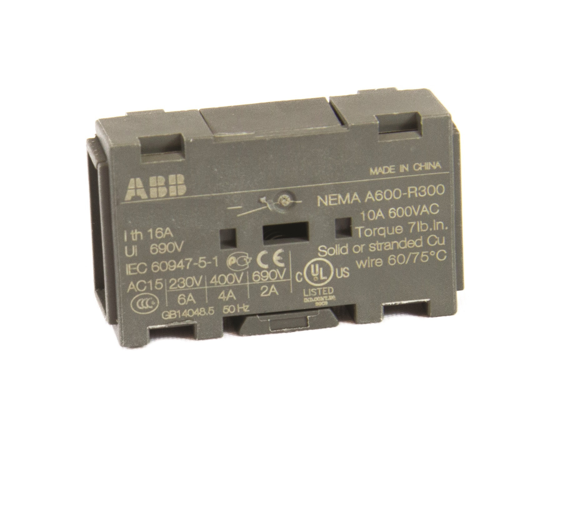 Tla Distribution Ltd Abb Oa7g10 1scar1140 Auxiliary Contact Block Tla Uk